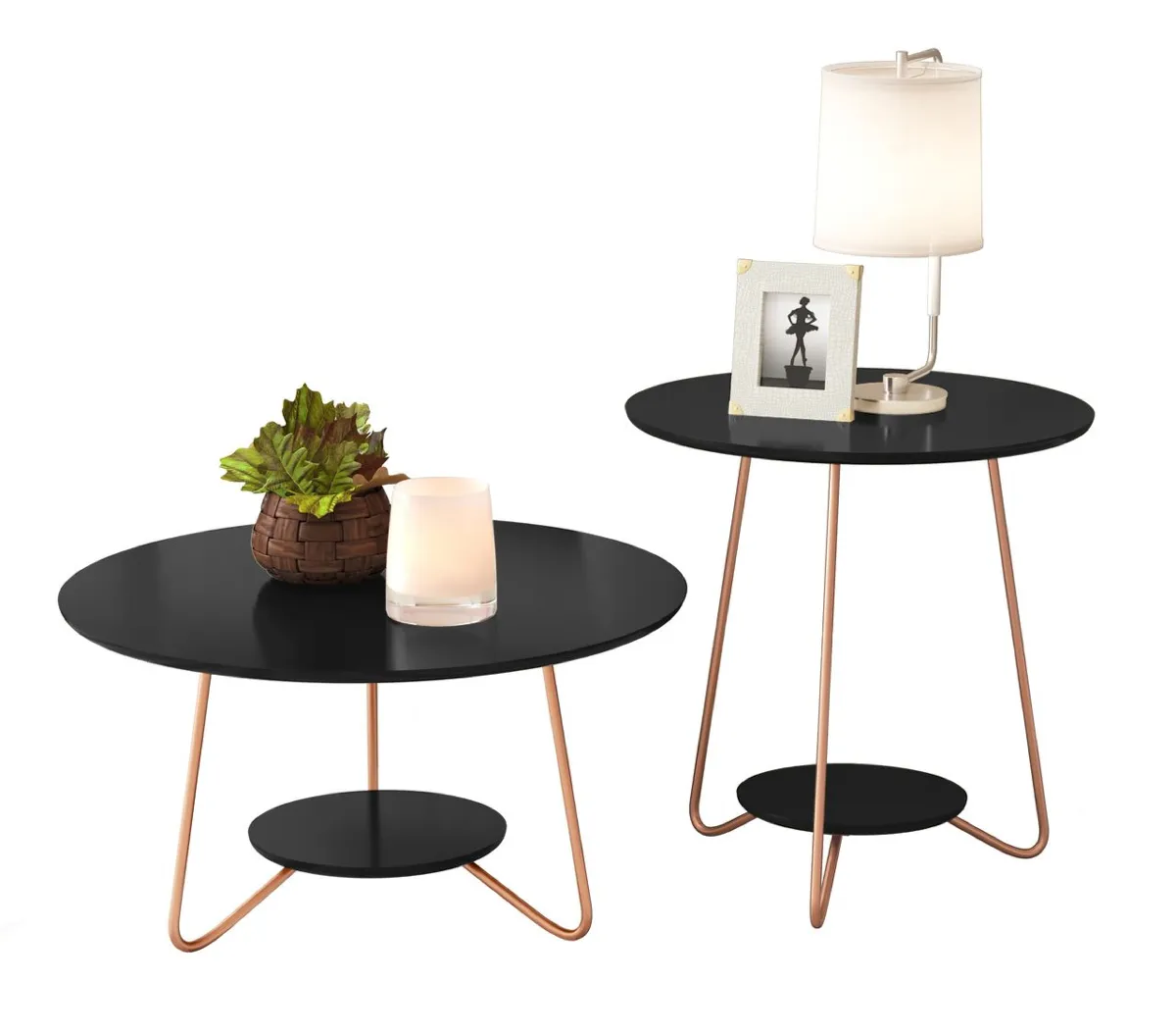 Jogo de Mesa Liz EJ Moveis — Preto