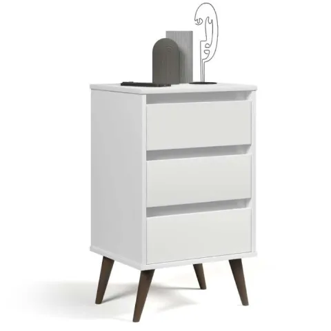 Mesa de Cabeceira Retro Wood EJ Moveis