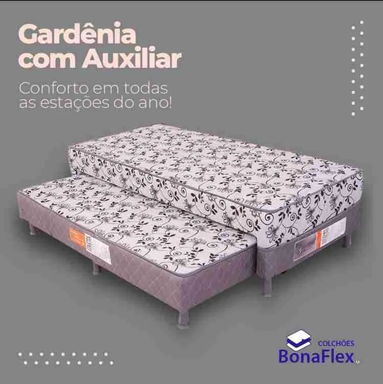 Colchao Casal Omega D20 Tec Liso 138x188x12 Valle — Solteiro com Cama Auxiliar Spring Bonnel