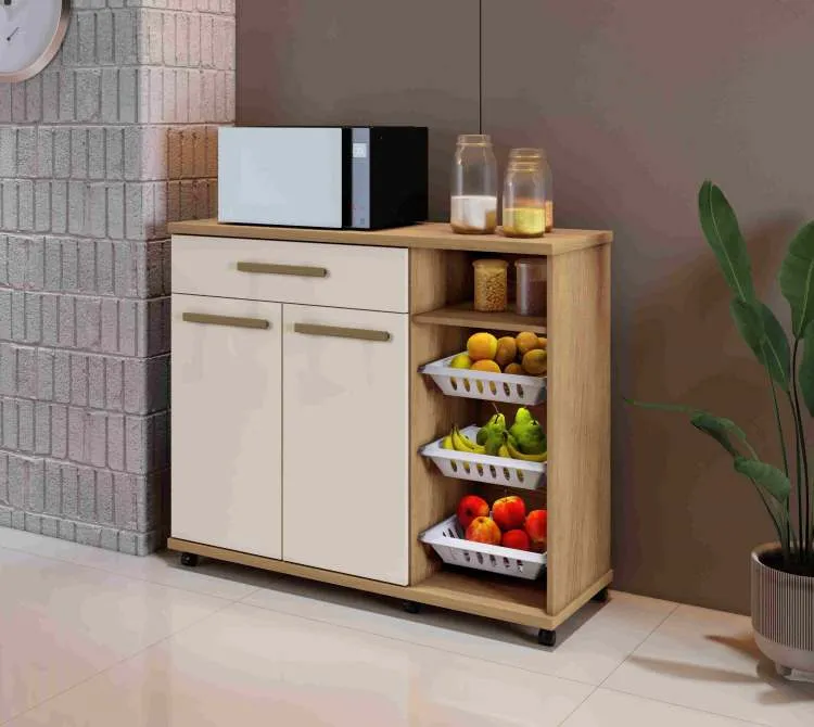 Fruteira Salinas 107 2P1G1N3Cestos Branco Arte Moveis — Cinamomo//Off White