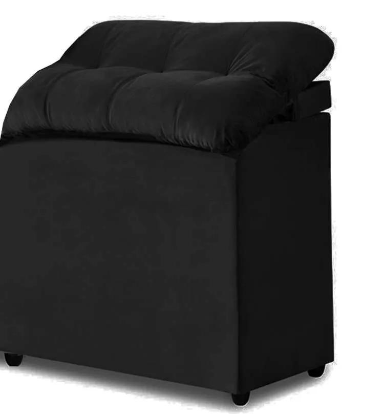 Cabec Solteiro Madri Encosto Reclinavel Corino Branco Bonan — Cabec Solteiro Corino Preto