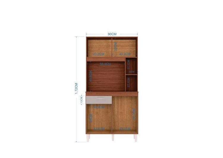 Kit Cozinha Duda 90 4P1G Poquema — Interior/Medidas