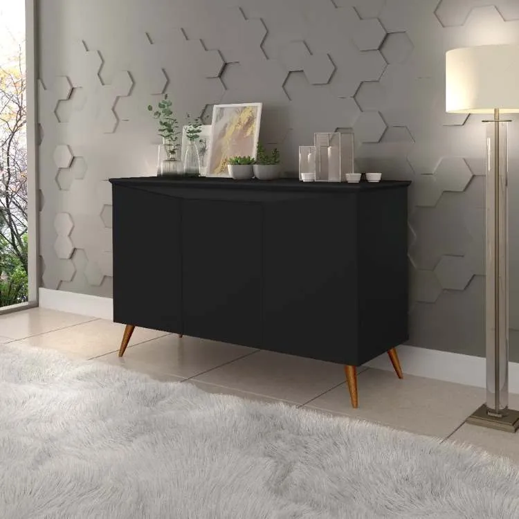 Buffet Aparador Encanto 3Pts Maria M — Preto