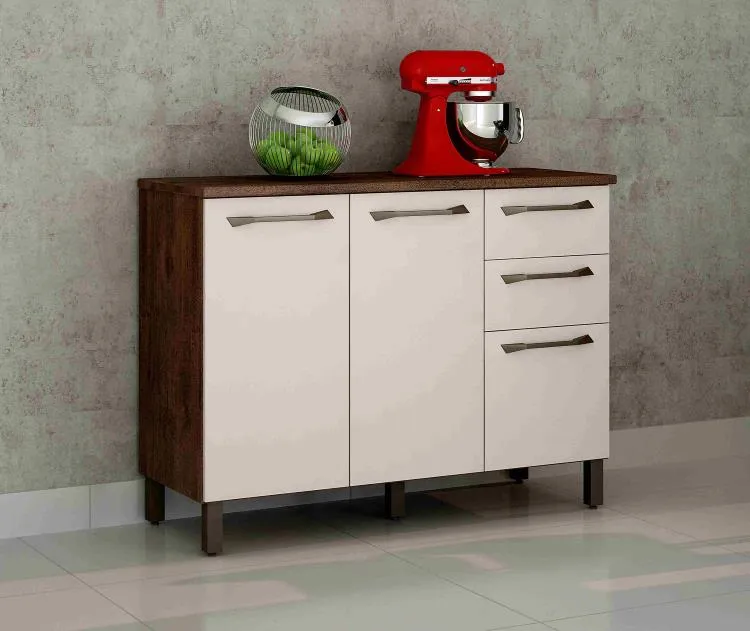 Aereo Geladeira Jade 1P Branco Nyne — Balcão Jade Castanho/Off White