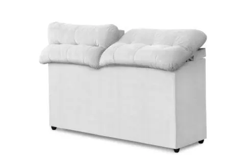Cabec King Madri Encosto Reclinavel Corino Branco Bonan