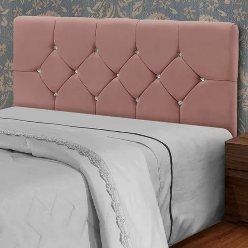Cabeceira King Franca 195 Veludo Rose 2300 SR Cabec — Cabec King Veludo Rose 2300
