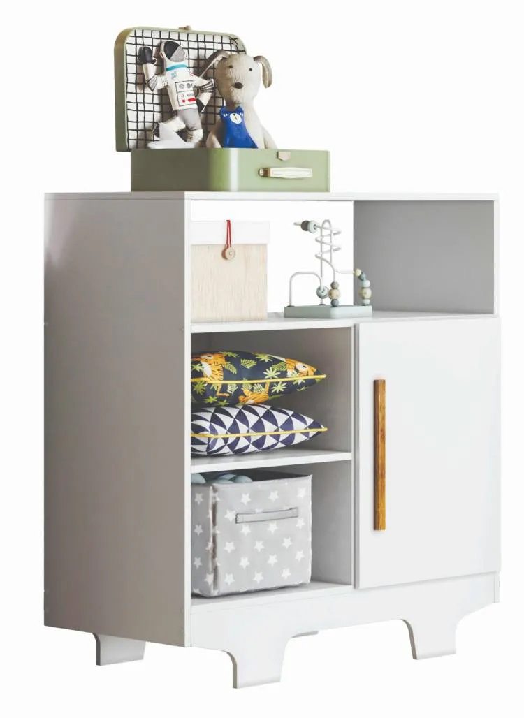 Comoda Flocos 1P3N Tigus — Branco