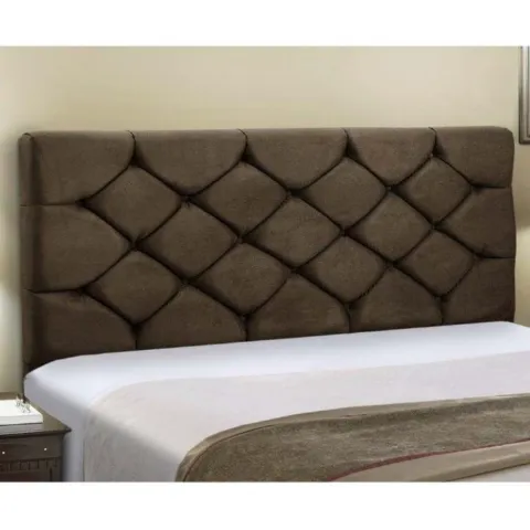 Cabeceira King Bony 195 Suede Marrom1320 SR Cabec