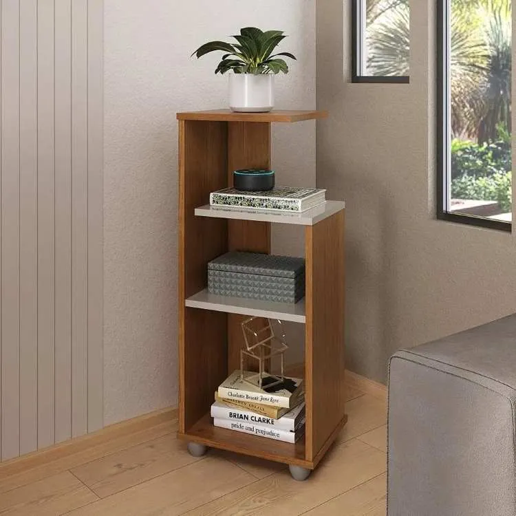 Mesa Para Telefone Bis Artely — Cinamomo/Off White